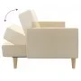 Sofá cama de 2 plazas tela color crema de , Sofás - Ref: Foro24-375787, Precio: 270,80 €, Descuento: %