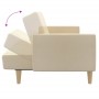 Sofá cama de 2 plazas tela color crema de , Sofás - Ref: Foro24-375787, Precio: 275,57 €, Descuento: %