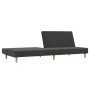 Sofá cama de 2 plazas tela gris oscuro de , Sofás - Ref: Foro24-375724, Precio: 232,93 €, Descuento: %