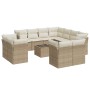 Set de sofás de jardín 12 pzas y cojines ratán sintético marrón de , Conjuntos de jardín - Ref: Foro24-3250357, Precio: 918,4...