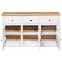 Aparador de madera de pino estilo Panamá blanco 135x40x80 cm de vidaXL, Aparadores - Ref: Foro24-282705, Precio: 262,91 €, De...