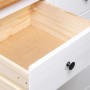 Aparador de madera de pino estilo Panamá blanco 135x40x80 cm de vidaXL, Aparadores - Ref: Foro24-282705, Precio: 252,38 €, De...