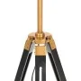 Lámpara de trípode madera maciza de teca negro y dorado 141 cm de , Lámparas - Ref: Foro24-288076, Precio: 89,25 €, Descuento: %