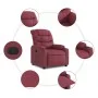 Red Fabric Recliner by , Armchairs - Ref: Foro24-374150, Price: 238,56 €, Discount: %