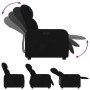 Sillón reclinable de tela negro de , Sillones - Ref: Foro24-374199, Precio: 188,77 €, Descuento: %