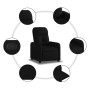Sillón reclinable de tela negro de , Sillones - Ref: Foro24-374199, Precio: 188,77 €, Descuento: %