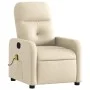 Verstellbarer Massagesessel aus cremefarbenem Stoff von , Sessel - Ref: Foro24-374214, Preis: 203,20 €, Rabatt: %