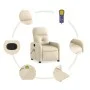 Verstellbarer Massagesessel aus cremefarbenem Stoff von , Sessel - Ref: Foro24-374214, Preis: 203,20 €, Rabatt: %