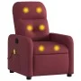 Sillón de masaje reclinable de tela color vino tinto de , Sillones - Ref: Foro24-374209, Precio: 202,42 €, Descuento: %