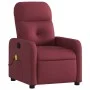 Sillón de masaje reclinable de tela color vino tinto de , Sillones - Ref: Foro24-374209, Precio: 202,42 €, Descuento: %