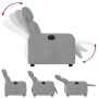 Sillón reclinable de tela gris claro de , Sillones - Ref: Foro24-374165, Precio: 176,24 €, Descuento: %