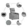 Sillón reclinable de tela gris claro de , Sillones - Ref: Foro24-374165, Precio: 176,24 €, Descuento: %