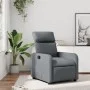 Sillón reclinable de cuero sintético gris de , Sillones - Ref: Foro24-374186, Precio: 188,37 €, Descuento: %