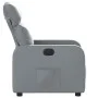Sillón reclinable de cuero sintético gris de , Sillones - Ref: Foro24-374186, Precio: 188,37 €, Descuento: %