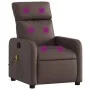 Sillón de masaje reclinable cuero sintético marrón de , Sillones - Ref: Foro24-374192, Precio: 190,93 €, Descuento: %
