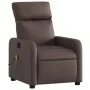 Sillón de masaje reclinable cuero sintético marrón de , Sillones - Ref: Foro24-374192, Precio: 190,93 €, Descuento: %