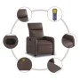 Sillón de masaje reclinable cuero sintético marrón de , Sillones - Ref: Foro24-374192, Precio: 190,93 €, Descuento: %
