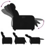 Sillón reclinable de tela negro de , Sillones - Ref: Foro24-374167, Precio: 153,75 €, Descuento: %
