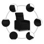 Sillón reclinable de tela negro de , Sillones - Ref: Foro24-374167, Precio: 153,75 €, Descuento: %
