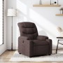 Sillón reclinable de tela marrón oscuro de , Sillones - Ref: Foro24-374152, Precio: 208,89 €, Descuento: %