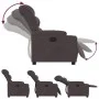 Dark Brown Fabric Recliner by , Armchairs - Ref: Foro24-374152, Price: 252,14 €, Discount: %
