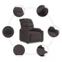Dark Brown Fabric Recliner by , Armchairs - Ref: Foro24-374152, Price: 252,14 €, Discount: %