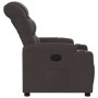 Sillón reclinable de tela marrón oscuro de , Sillones - Ref: Foro24-374152, Precio: 208,89 €, Descuento: %