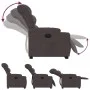 Sillón eléctrico reclinable elevable de tela marrón oscuro de , Sillones - Ref: Foro24-3206668, Precio: 378,44 €, Descuento: %