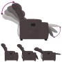 Sillón eléctrico reclinable elevable de tela marrón oscuro de , Sillones - Ref: Foro24-3206668, Precio: 319,51 €, Descuento: %