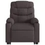 Sillón eléctrico reclinable elevable de tela marrón oscuro de , Sillones - Ref: Foro24-3206668, Precio: 378,44 €, Descuento: %