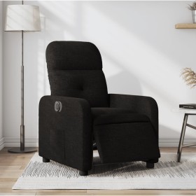 Sillón reclinable eléctrico de tela negro de , Sillones - Ref: Foro24-3206779, Precio: 230,52 €, Descuento: %