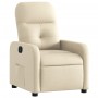 Sillón reclinable eléctrico de tela crema de , Sillones - Ref: Foro24-3206785, Precio: 248,92 €, Descuento: %