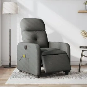 Sillón reclinable de masaje eléctrico tela gris oscuro de , Sillones - Ref: Foro24-3206787, Precio: 235,15 €, Descuento: %