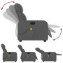 Sillón reclinable de masaje eléctrico tela gris oscuro de , Sillones - Ref: Foro24-3206787, Precio: 230,88 €, Descuento: %