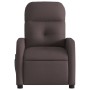 Sillón reclinable de masaje eléctrico tela marrón oscuro de , Sillones - Ref: Foro24-3206791, Precio: 250,23 €, Descuento: %