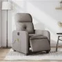 Sillón reclinable de masaje eléctrico tela gris taupe de , Sillones - Ref: Foro24-3206793, Precio: 268,56 €, Descuento: %