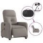 Sillón reclinable de masaje eléctrico tela gris taupe de , Sillones - Ref: Foro24-3206793, Precio: 268,56 €, Descuento: %