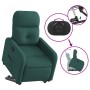 Sillón reclinable elevable tela verde oscuro de , Sillones - Ref: Foro24-3206801, Precio: 254,64 €, Descuento: %