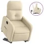 Sillón reclinable elevable de tela color crema de , Sillones - Ref: Foro24-3206803, Precio: 289,76 €, Descuento: %