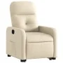 Sillón reclinable elevable de tela color crema de , Sillones - Ref: Foro24-3206803, Precio: 289,76 €, Descuento: %