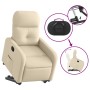 Sillón reclinable elevable de tela color crema de , Sillones - Ref: Foro24-3206803, Precio: 269,55 €, Descuento: %