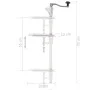 Abridor latas de aluminio y acero inoxidable plateado 70 cm de vidaXL, Abrelatas - Ref: Foro24-50958, Precio: 58,72 €, Descue...