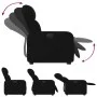 Elektrischer verstellbarer Aufstehsessel aus schwarzem Stoff. von , Sessel - Ref: Foro24-3206815, Preis: 322,49 €, Rabatt: %