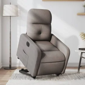 Sillón eléctrico reclinable elevable de tela gris taupe de , Sillones - Ref: Foro24-3206820, Precio: 321,73 €, Descuento: %