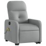 Sillón de masaje eléctrico reclinable elevable tela gris claro de , Sillones - Ref: Foro24-3206822, Precio: 313,55 €, Descuen...