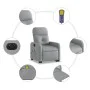 Light gray fabric electric reclining and lifting massage chair by , Armchairs - Ref: Foro24-3206822, Price: 334,78 €, Discoun...