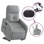 Light gray fabric electric reclining and lifting massage chair by , Armchairs - Ref: Foro24-3206822, Price: 334,78 €, Discoun...