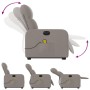Sillón de masaje eléctrico reclinable elevable tela taupé de , Sillones - Ref: Foro24-3206829, Precio: 328,38 €, Descuento: %