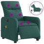 Sillón reclinable de masaje eléctrico tela verde oscuro de , Sillones - Ref: Foro24-3206696, Precio: 253,12 €, Descuento: %