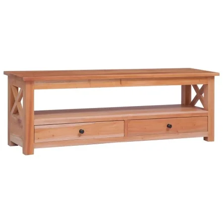 Mueble para TV de madera maciza de caoba 120x30x40 cm de vidaXL, Muebles TV - Ref: Foro24-283840, Precio: 137,49 €, Descuento: %